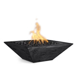 The Outdoor Plus Maya Wood Grain Concrete Fire Bowl plus Free Cover