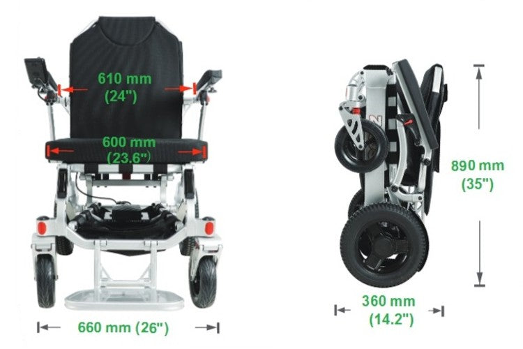 Zeus Heavy Duty Power Wheelchair