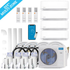 MRCOOL DIY 4th Gen Multi-Zone 4-Zone 230 Volt Condenser | 36K BTU | 21.5 SEER 2 | Ductless Condenser