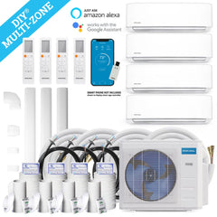 MRCOOL DIY 4th Gen Multi-Zone 4-Zone 230 Volt Condenser | 36K BTU | 21.5 SEER 2 | Ductless Condenser