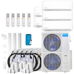 MRCOOL DIY 4th Gen Multi-Zone 5-Zone 230 Volt Condenser | 48K BTU | 20.5 SEER | Ductless Condenser