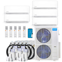 MRCOOL DIY 4th Gen Multi-Zone 5-Zone 230 Volt Condenser | 48K BTU | 20.5 SEER | Ductless Condenser