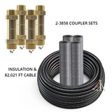 MRCOOL DIYCOUPLER-38 + DIYCOUPLER-58 (Two Sets) with 75 Ft Communication Wire | Mini Split Line Set
