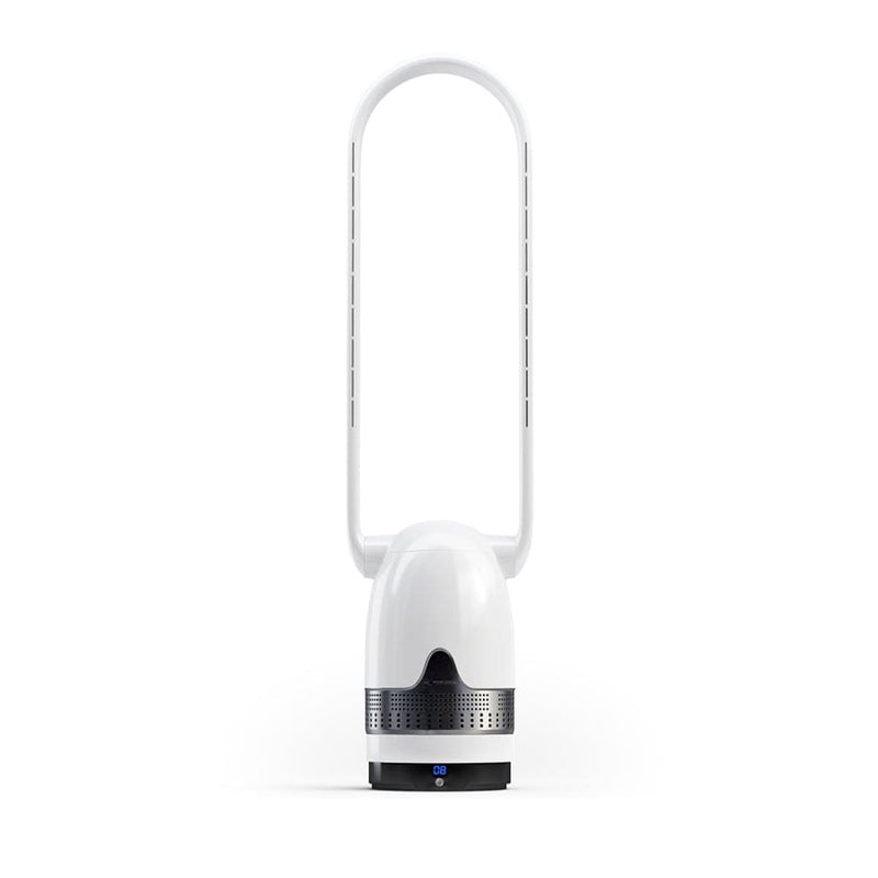 MRCOOL MrBreeze Black Oval Bladeless Fan and Air Purifier
