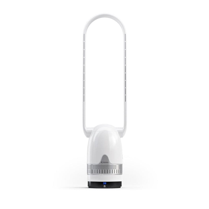 MRCOOL MrBreeze Silver Oval Bladeless Fan and Air Purifier