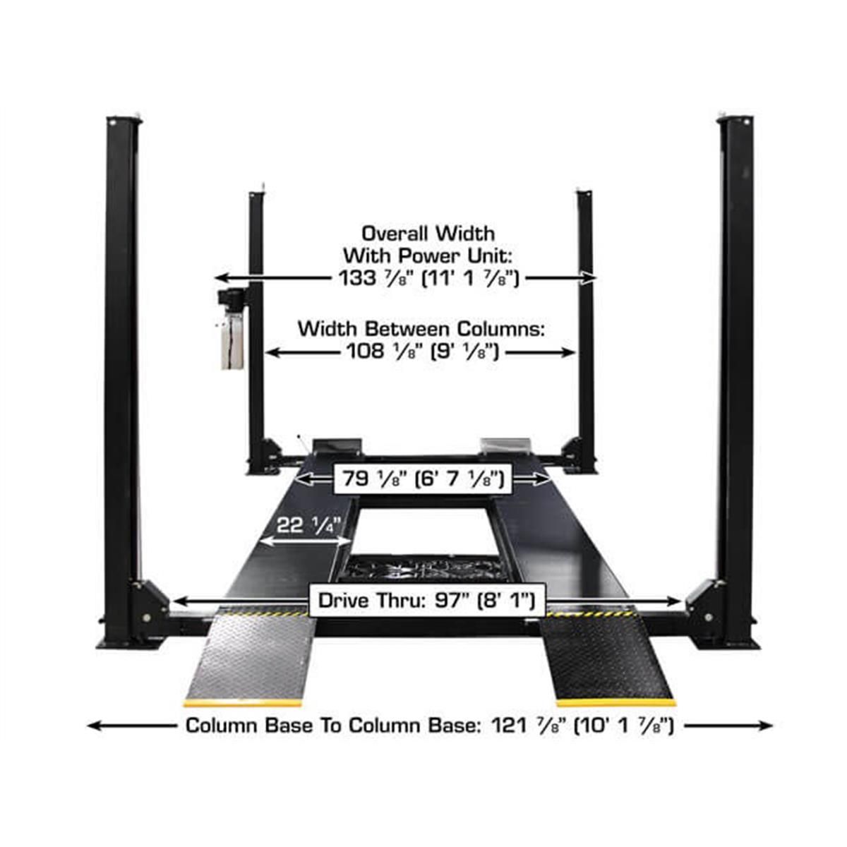 Atlas Apex 9 ALI Certified 9,000 lb 4-Post Lift