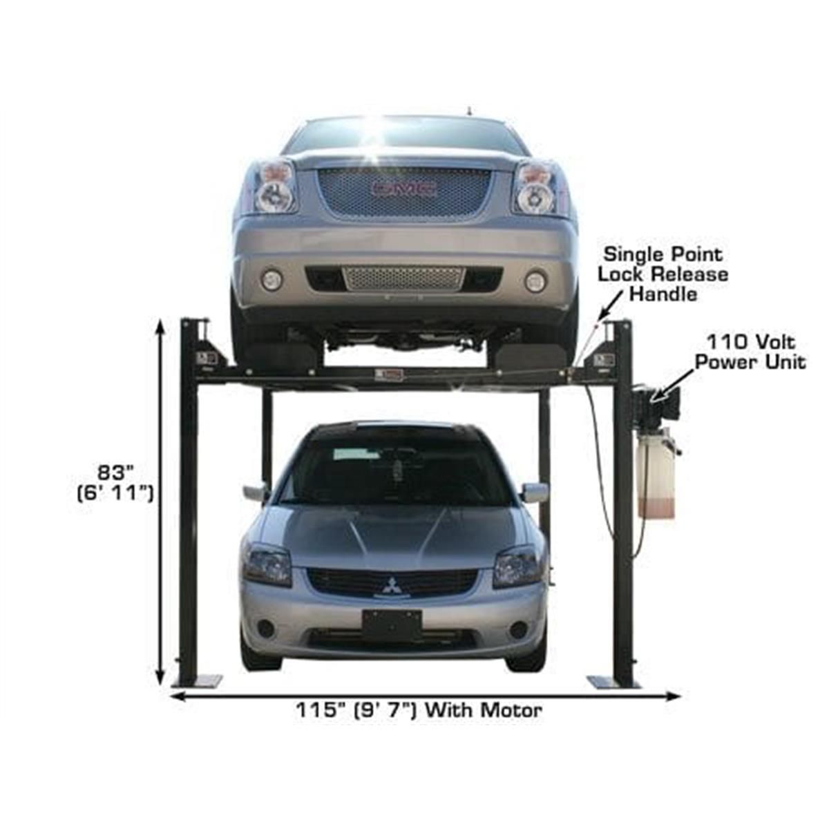 Atlas Garage PRO8000 8,000 lb 4-Post Lift