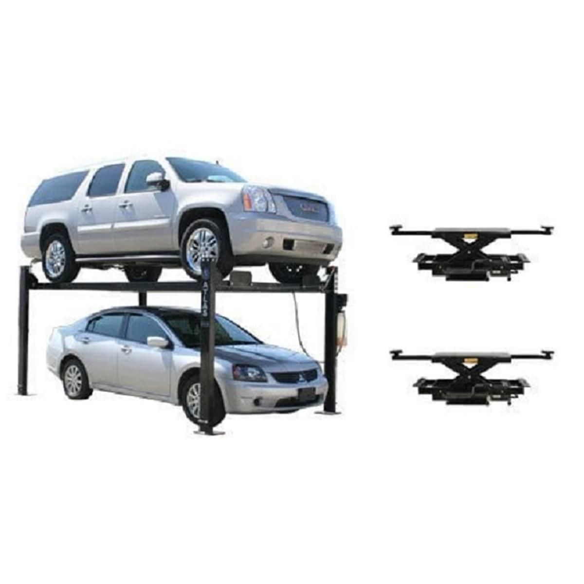 Atlas PRO8000 4 Post Lift + RJ35 Sliding Jacks Combo