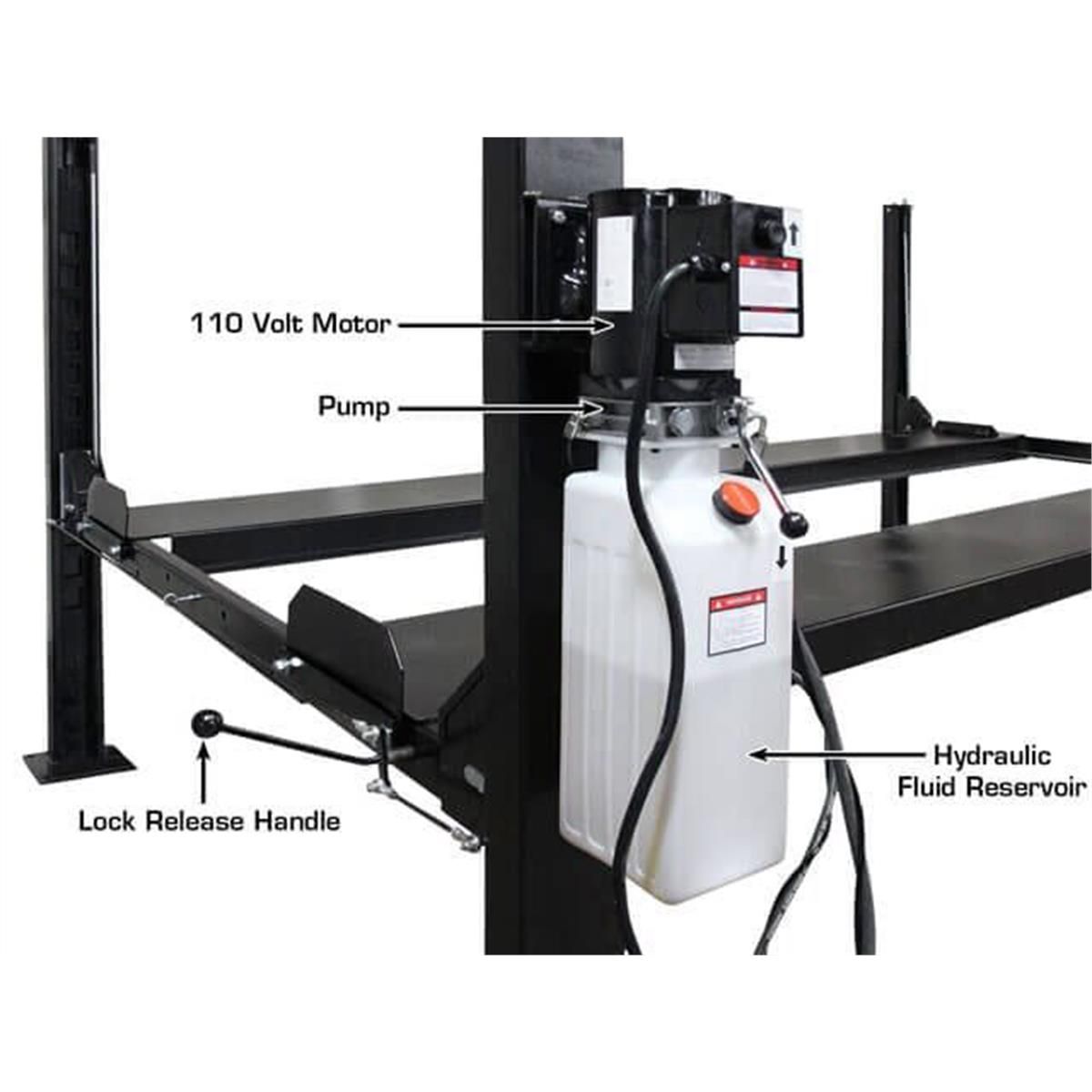Atlas Apex 8 ALI Certified 8,000 lb 4-Post Lift