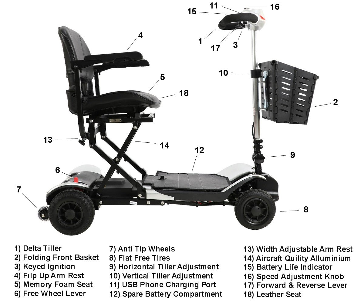Optimus Automatic Folding Scooter