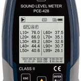 PCE 428 Class 2 Decibel Sound Meter (25 - 136dB)