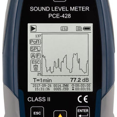 PCE 428 Class 2 Decibel Sound Meter (25 - 136dB)