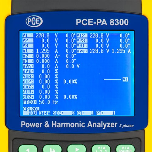 PCE PA 8300 2 Clamp Meter  (with Flexible Rogowski Coils)