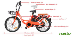 Nakto 250W City Cargo Pony Electric Bike