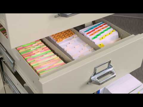 FireKing 4-Drawer Card, Check & Note Fireproof File Cabinet 4-2536-C