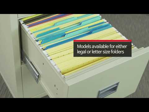 FireKing Patriot 4-Drawer 25" Deep 1-Hour Rated Fireproof File Cabinet, Letter & Legal
