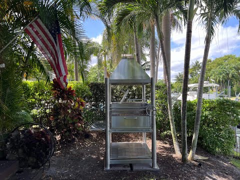 Argentine Santa Maria BBQ Grill All Stainless Steel with Brasero and Accessories Tagwood BBQ12SS