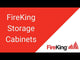FireKing 44" High 2-Shelf Fireproof Storage Cabinet