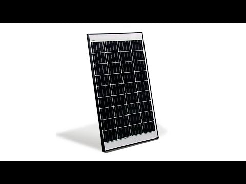 Aleko Solar Panel - Monocrystalline - 20W - 24V