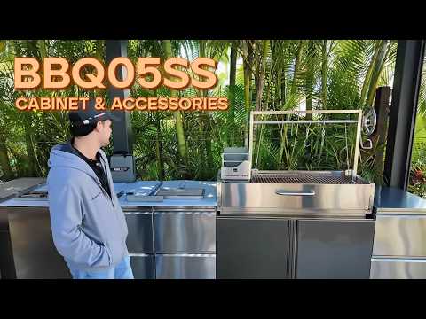 Tagwood BBQ Santa Maria Argentine Wood Fire & Charcoal Gaucho Grill Built in | BBQ05SS--