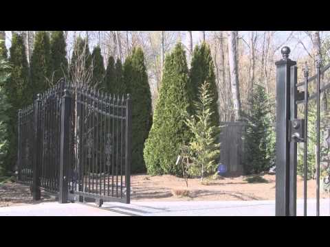 Aleko Single Slide Steel Driveway Gate - MADRID Style - 12 x 6 Feet