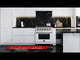 Forno Massimo 30-Inch White Freestanding Gas Range, 5 Burners, True Convection Oven