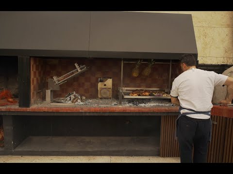 Tagwood BBQ Insert Style Argentine Santa Maria Wood Fire & Charcoal Gaucho Grill without firebricks | BBQ09SS -