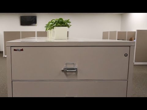FireKing 2-Drawer 38" Wide 1-Hour Rated Lateral Fireproof File Cabinet