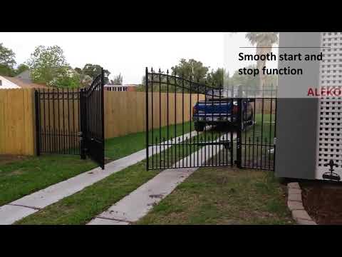 Aleko Dual Swing Gate Operator - AS1200 AC/DC - Starter Kit