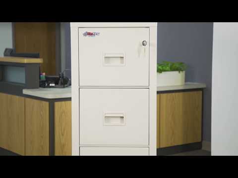 FireKing Turtle 2-Drawer 22" Deep 1-Hour Rated Fireproof File Cabinet, Letter & Legal