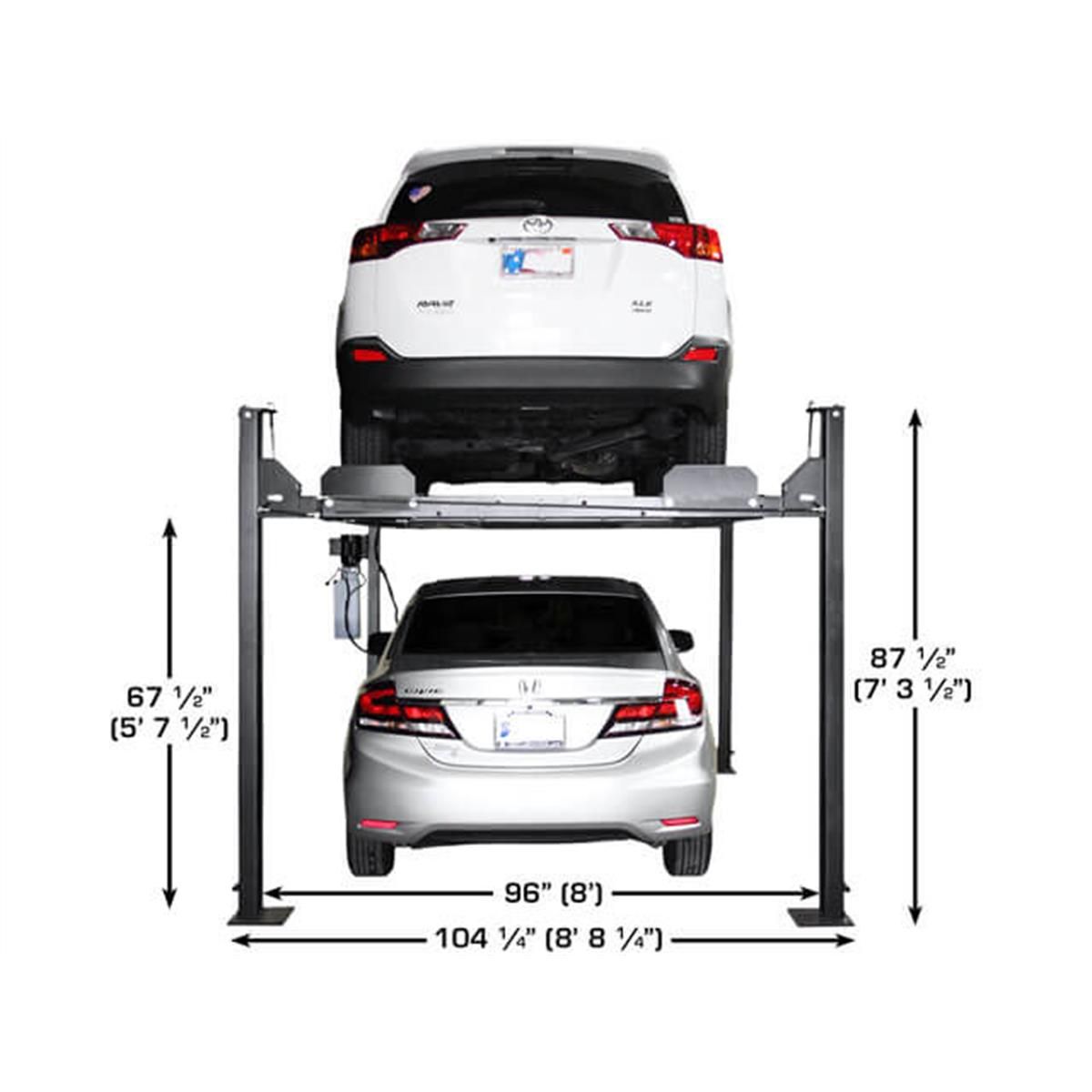 Atlas Apex 8 ALI Certified 8,000 lb 4-Post Lift
