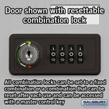 Recessed Mounted Cell Phone Storage Locker with 12 A Doors (11 usable) 4 B Doors in Aluminum - Resettable Combination Locks by Salsbury