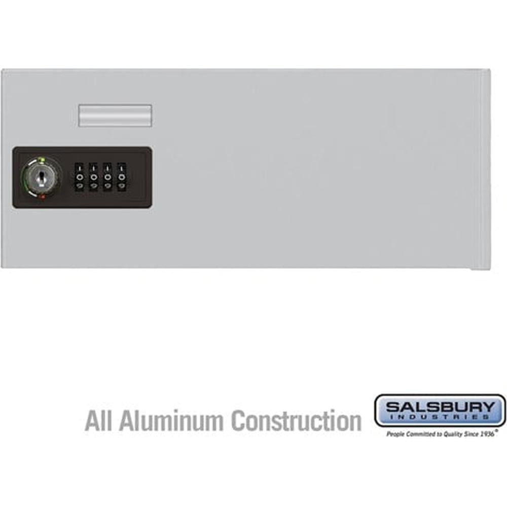 Replacement Door with Resettable Combination Lock - Standard B Size - for Cell Phone Locker - Aluminum by Salsbury