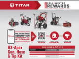 Titan RX-APEX FILTERED GHT HEA 0538077 GUN, HOSE AND TIP KIT