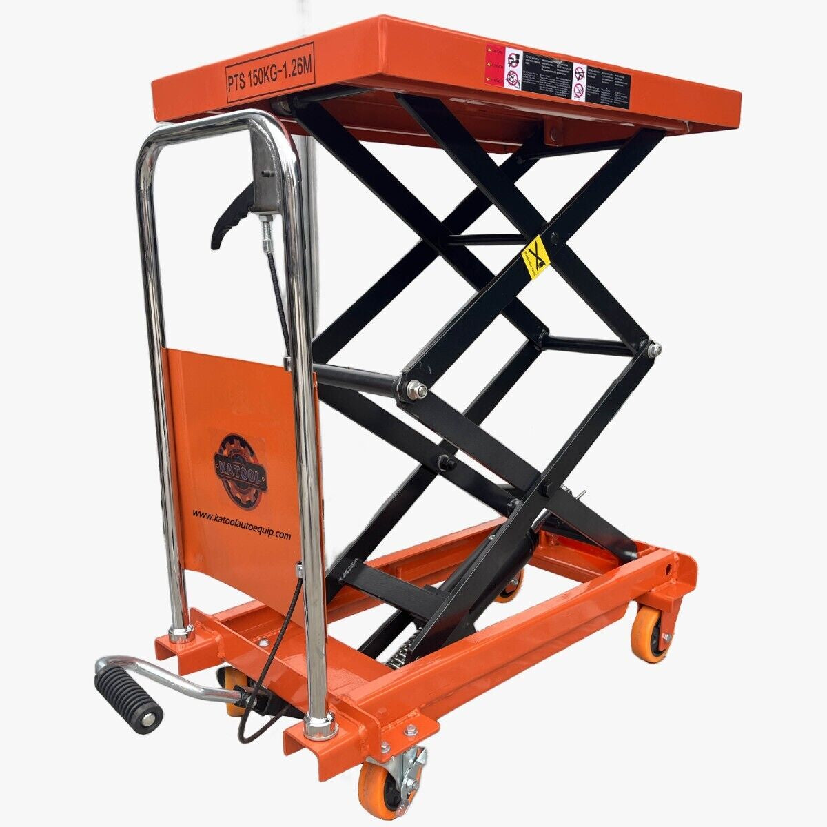 Katool Hydraulic Lift Table Cart 330lbs Manual Scissor Lift Table KT-L ...