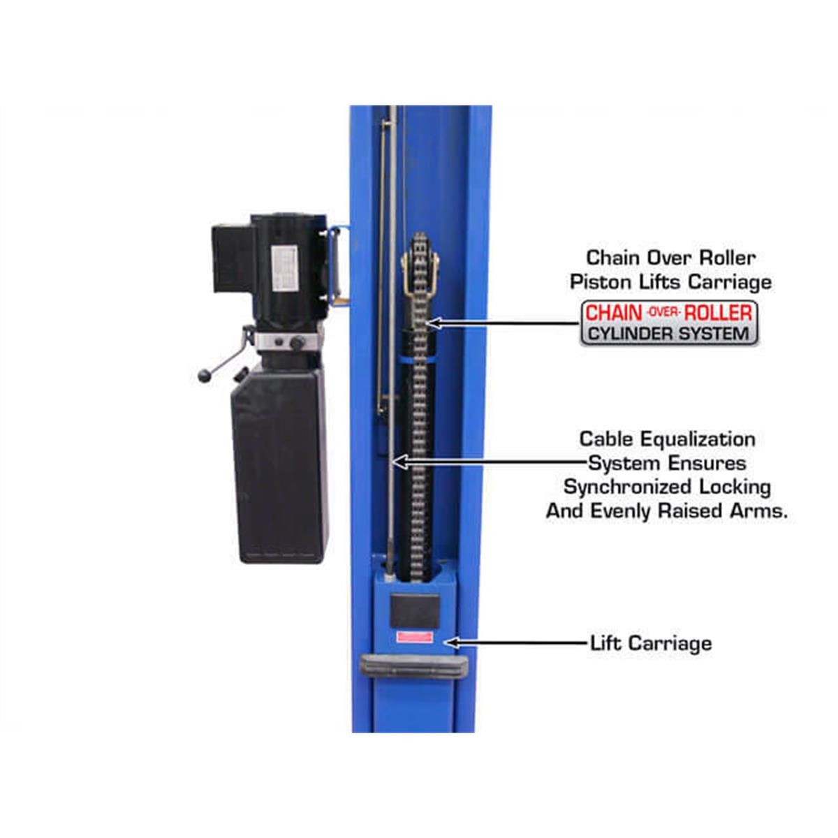 Atlas BP8000 8,000 lb Baseplate 2 Post Lift