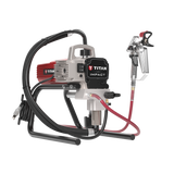 Titan 0532052 Impact 410 Skid Airless Sprayer w/RX-80 4F Gun, 517 TR1 Tip, & 1/4" x 50' Airless Hose