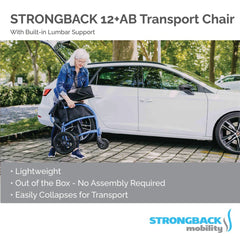 STRONGBACK 12+AB Transport Wheelchair | Comfortable And Versatile