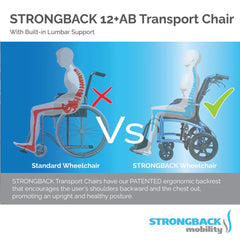 STRONGBACK 12+AB Transport Wheelchair | Comfortable And Versatile