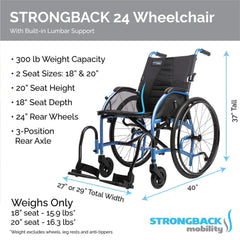 STRONGBACK 24 Wheelchair | Lightweight And Ergonomic Design