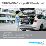 STRONGBACK 24+AB Wheelchair | Lightweight And Adjustable