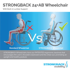 STRONGBACK 24+AB Wheelchair | Lightweight And Adjustable