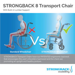 STRONGBACK 8 Transport Wheelchair