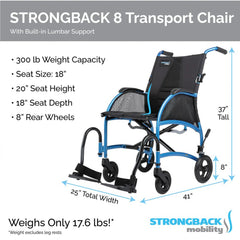 STRONGBACK 8 Transport Wheelchair