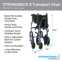 STRONGBACK 8 Transport Wheelchair