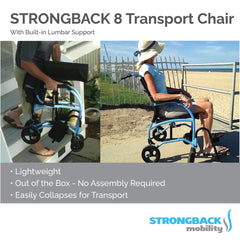 STRONGBACK 8 Transport Wheelchair