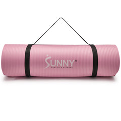 Sunny Health & Fitness Premium 1/2-Inch Extra Thick Exercise Yoga Mat