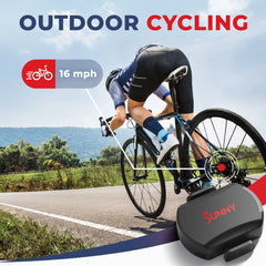 Sunny Health & Fitness 2-in-1 Advanced Cadence/RPM + Speed Sensor for Indoor and Outdoor Bikes