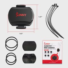 Sunny Health & Fitness 2-in-1 Advanced Cadence/RPM + Speed Sensor for Indoor and Outdoor Bikes