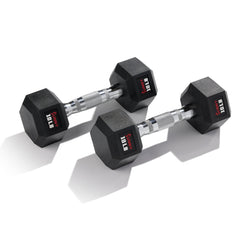 Sunny Health & Fitness Premium Hex Style Dumbbells 5 - 50 LBS | Sunny Strength™